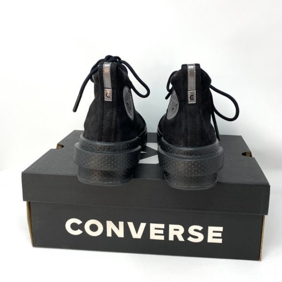 💖MEGA SALE💖Converse 169459C ALL STAR DISRUPT CX High Suede Canvas Black Women - Picture 9 of 13